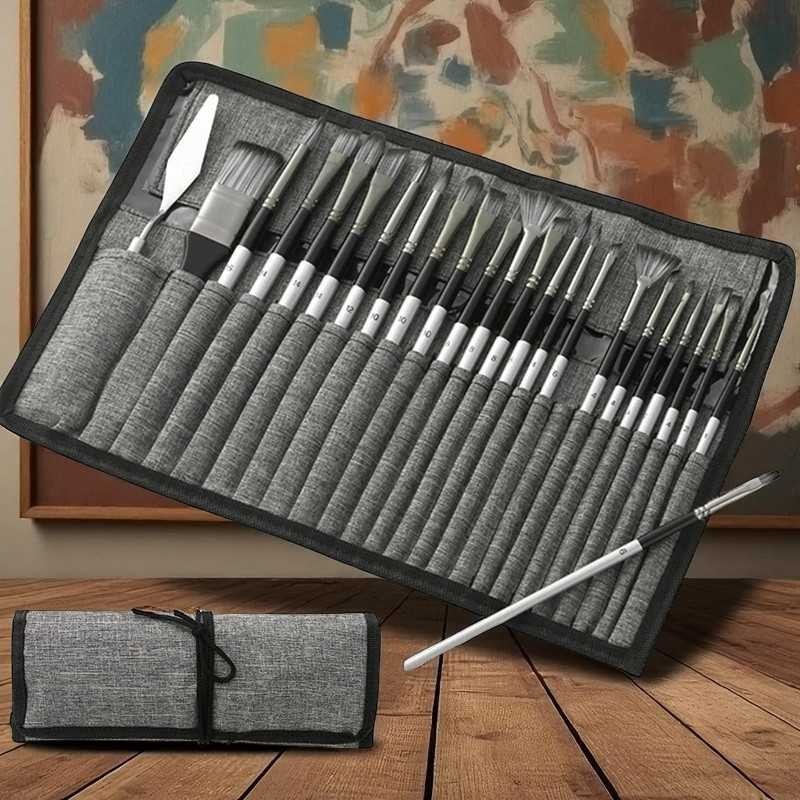 

Jual Set Kuas Lukis WESEEKART MSA-214, Kuas Nylon 24 Pcs untuk Cat Air & Minyak