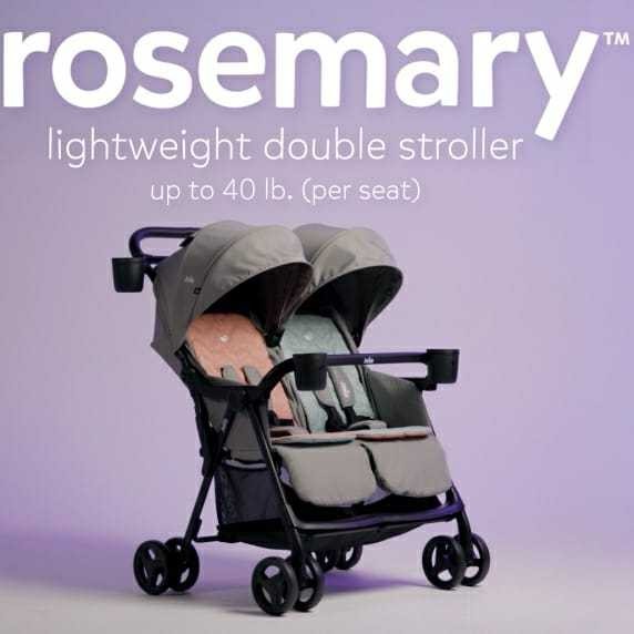JOIE-STROLLER ROSEMARY DOUBLE STROLLER NECTAR & MINERAL