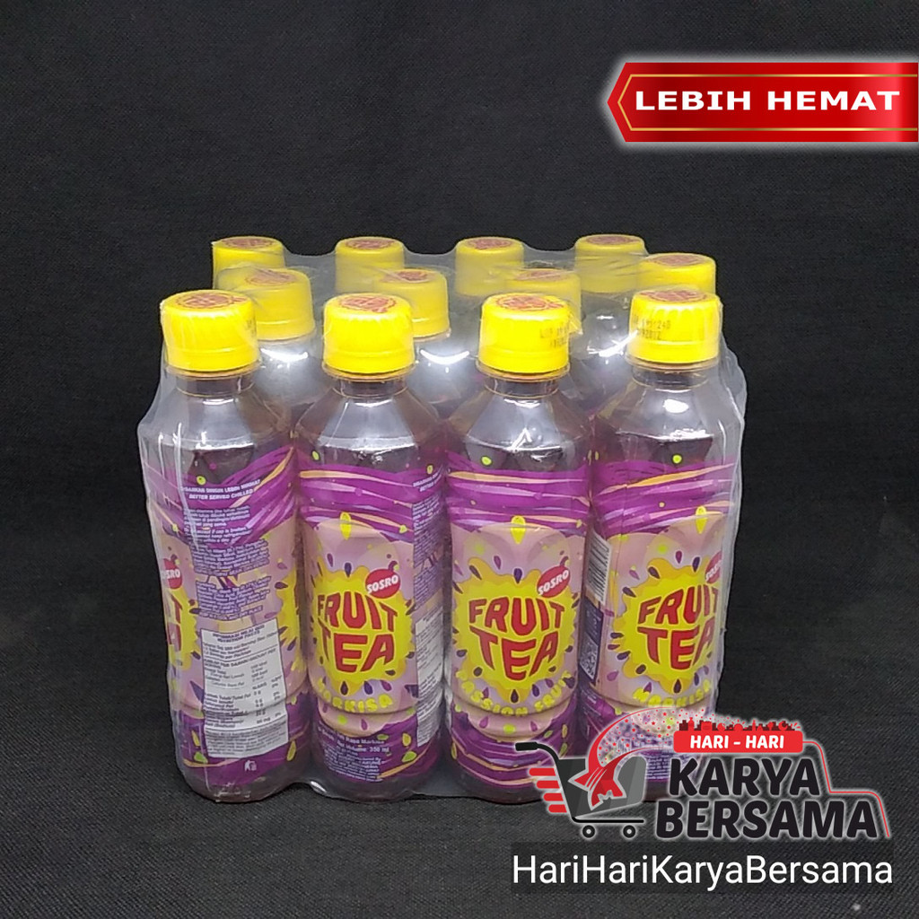 

MINUMAN RINGAN TEH FRUIT TEA MARKISA PACK ISI 12'S X 350ML