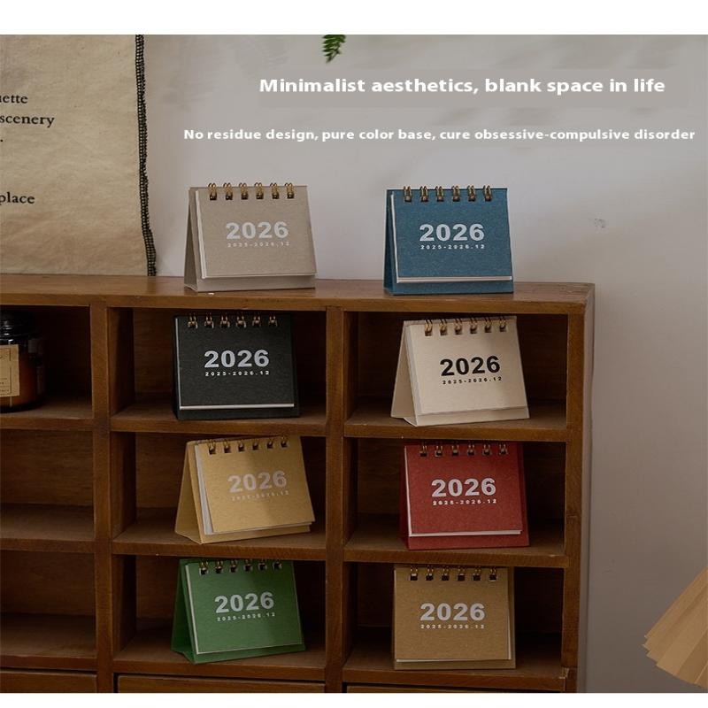 

2026 Creative Coil Calendar Planner Mini Desk Calendar 2026 Small Standing Flip Weekly Calendar For Daily Schedule Planning