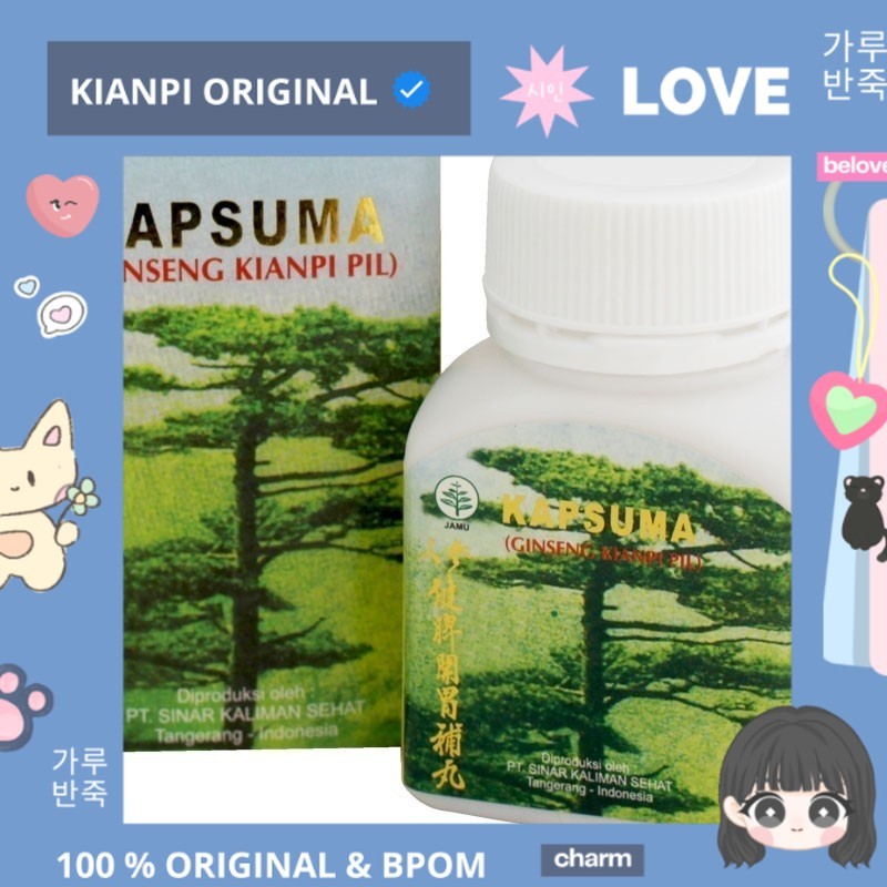 

PROMO MERDEKA !!! CN KAPSUMA GINSENG KIANPI KAPSUL PENAMBAH NAFSU MAKAN ISI 60 100% ORIGINAL & BPOM
