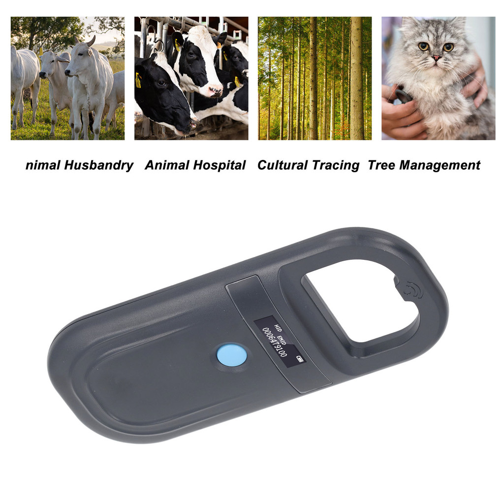 

Animal Tag Reader Side Non Slip Design 134.2KHz Pet Chip Scanner Compact Size 15cm Reading Distance for Resource Management