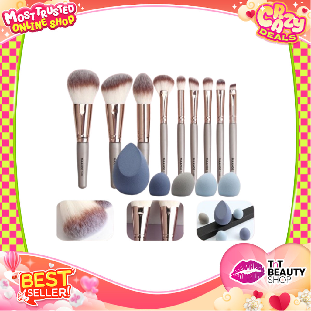 MAANGE Kuas Riasan Profesional Soft Brush Makeup Powder Foundation Blush On Brush Series TnT Beauty
