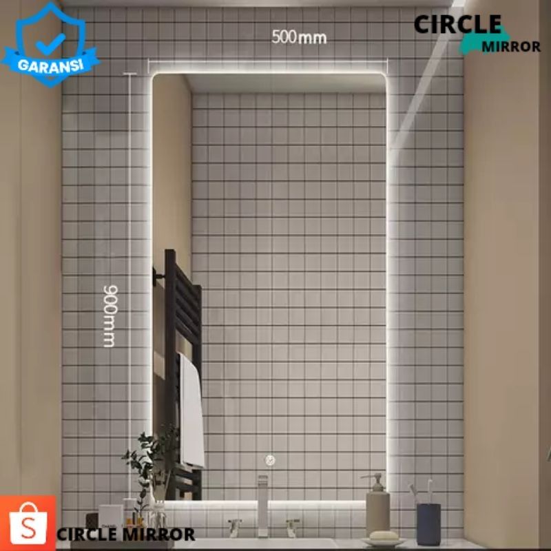 Cermin Led Kamar Mandi Touchscreen TERLARIS