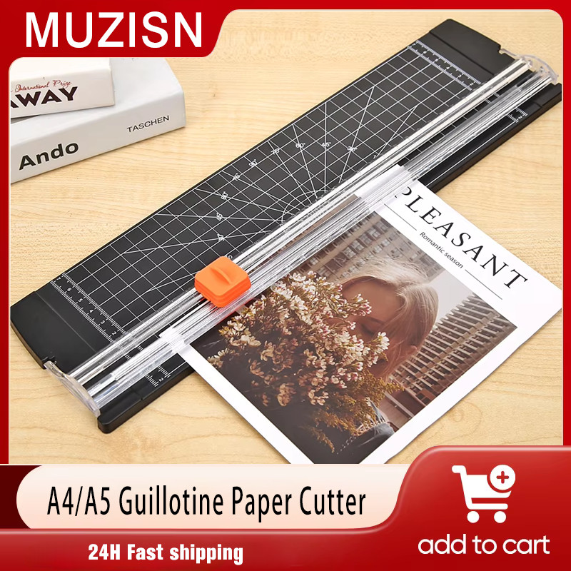 

Office A4 A5 Guillotine Paper Cutter with Automatic Security Safe Guard for Coupon Craft Paper Lightweight Cutting Mat Machine