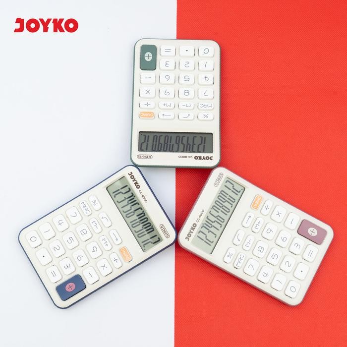 

JOYKO Calculator Kalkulator CC-80CO 12Digits Color Desktop