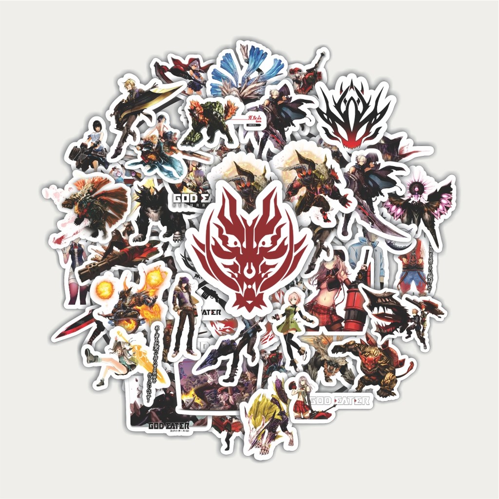 

Sticker Pack Stiker Game Series God Eater Karakter Mix 1 | Sticker TUMBLR | Stiker LAPTOP KOPER HELM