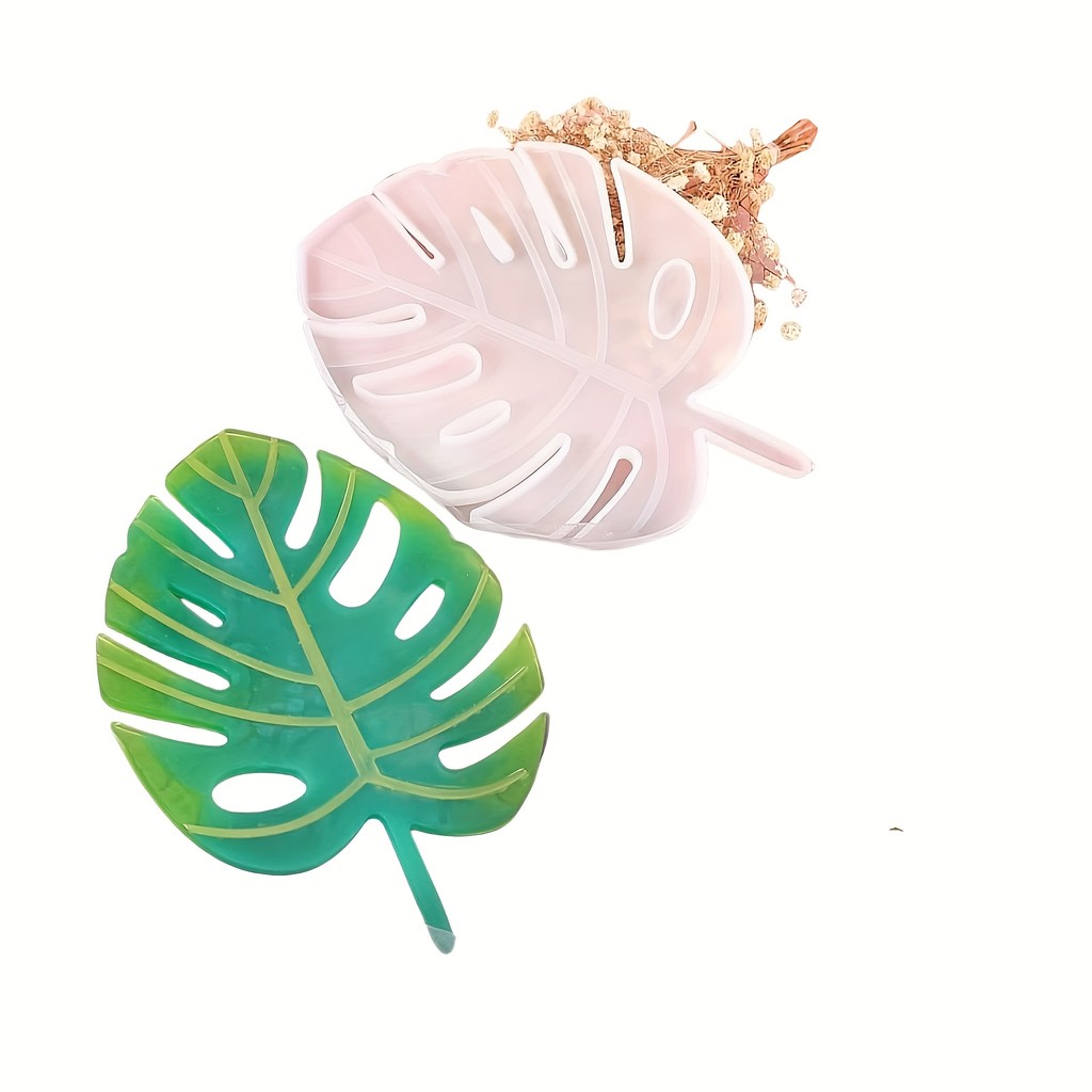

Maple Leaf & Monstera Silicone Mold Set - 3D Epoxy Resin Coaster Mold for Cup Holder, Home Desk Decor (4 Cavity, Easy Release)​