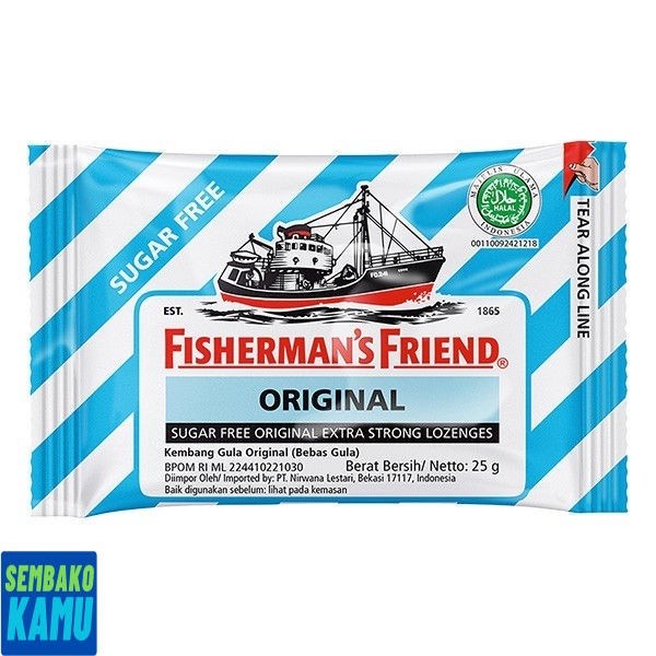 

Fishermens Friend Sugar Free Biru Putih 25 gr - Permen