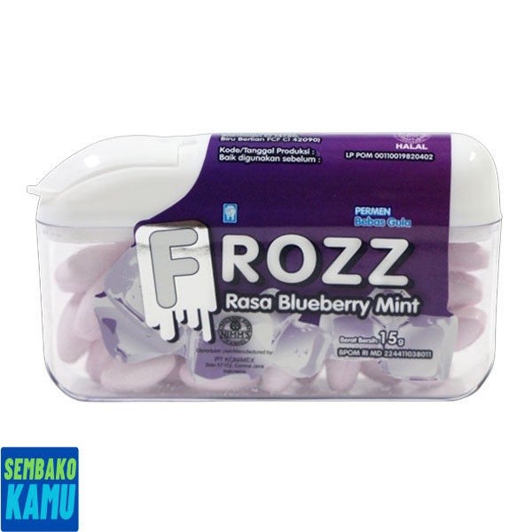 

Frozz Blueberry Mint 15 gr - Permen