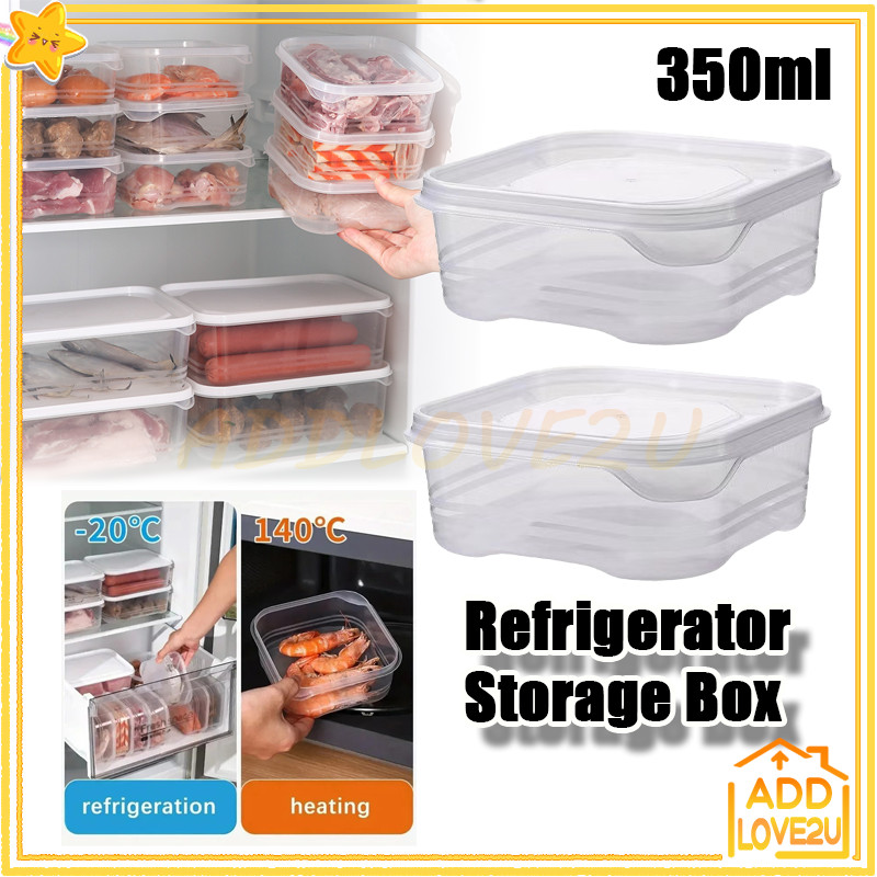 Kotak Pembagi Daging Kotak Wadah Pengawet/Food Kontainer Toples Plastik Bening/Kontainer Makanan Sta