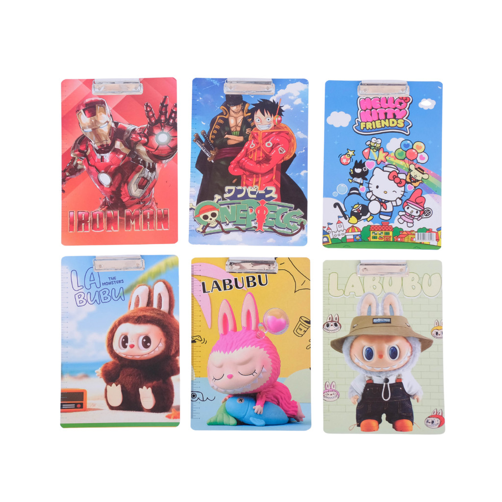 

Clipbboard Kayu F4 Kartun Karakter Papan Ujian