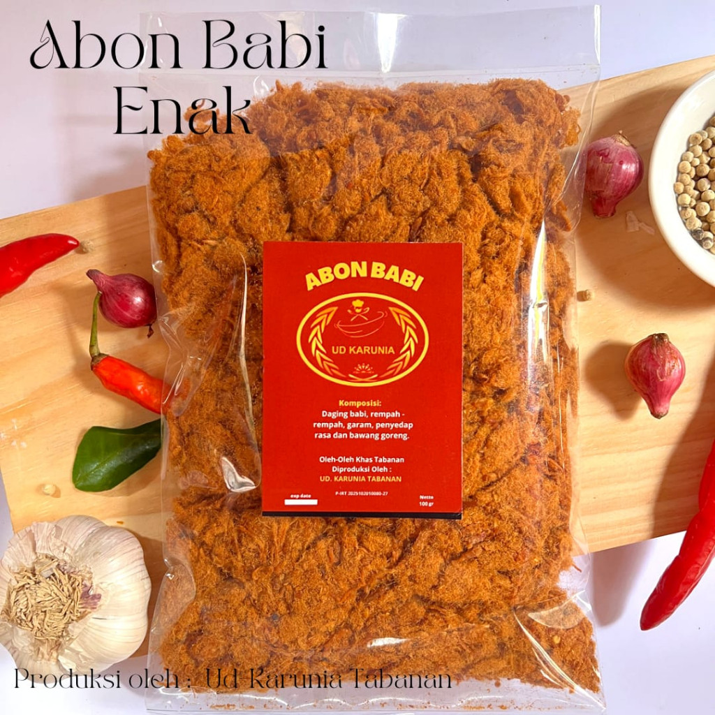 

New Abon Babi Karunia Tanpa Pengawet, Gurih Nikmat 200gPremium