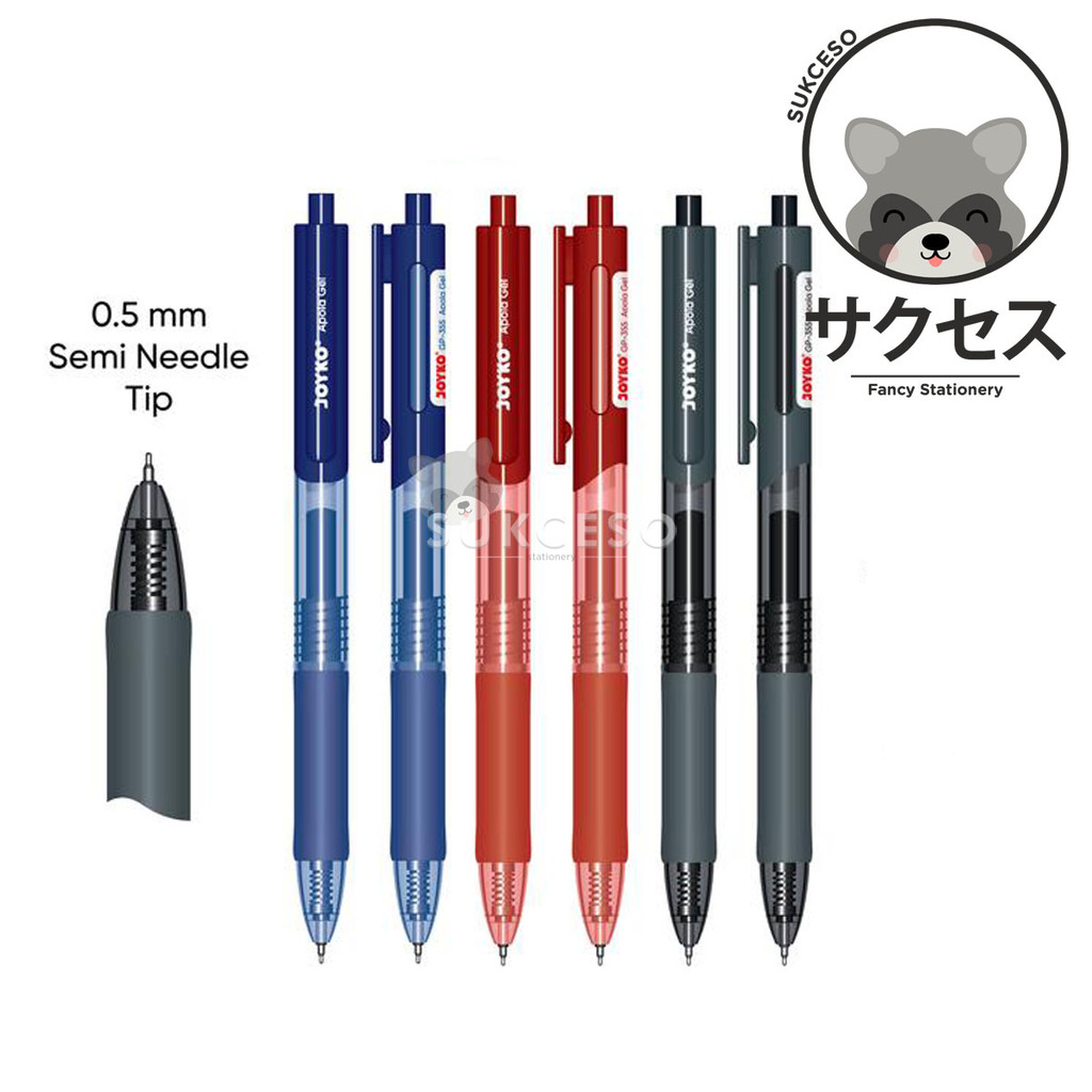 

Joyko Pena Gel Pen GP-355 Apola 0.5mm / Pulpen Pena Gel Warna