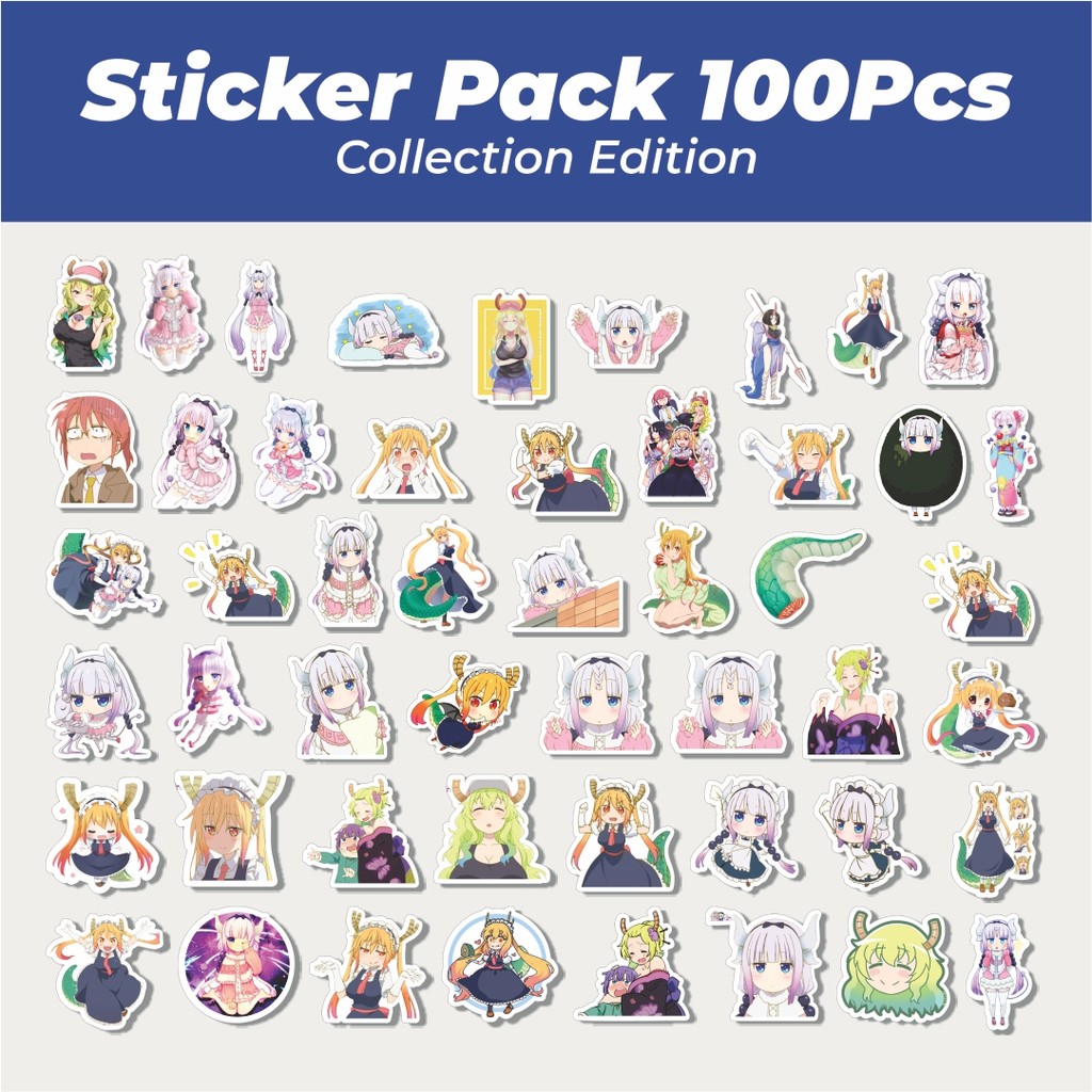 

Hot Stiker Anime Series Miss Kobayashi's Dragon Maid Karakter Mix 2 Lucu Anti Air Stikers Berperekat Waterproof Sticker Decal Buat Motor Helm Buku Journal Koper Casing HP Laptop Botol Minum