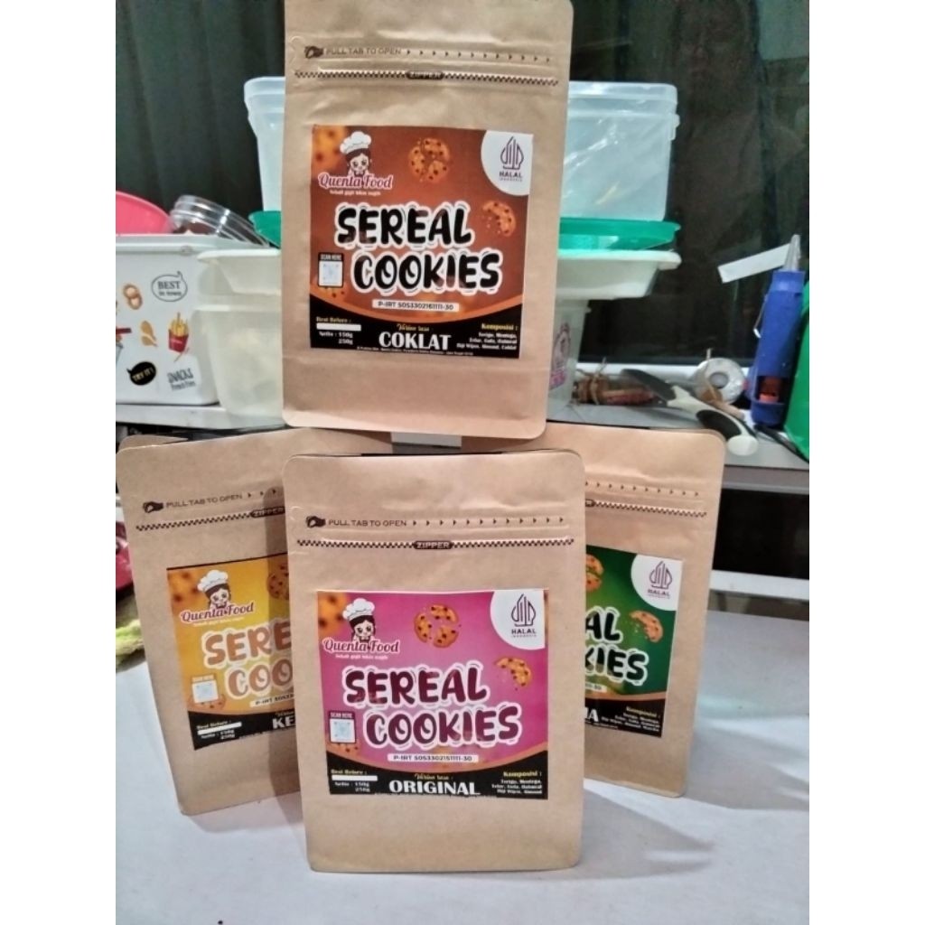 

Sereal cookies OAT MEAL choco almond Snack cookies sereal cokelat matcha keju original