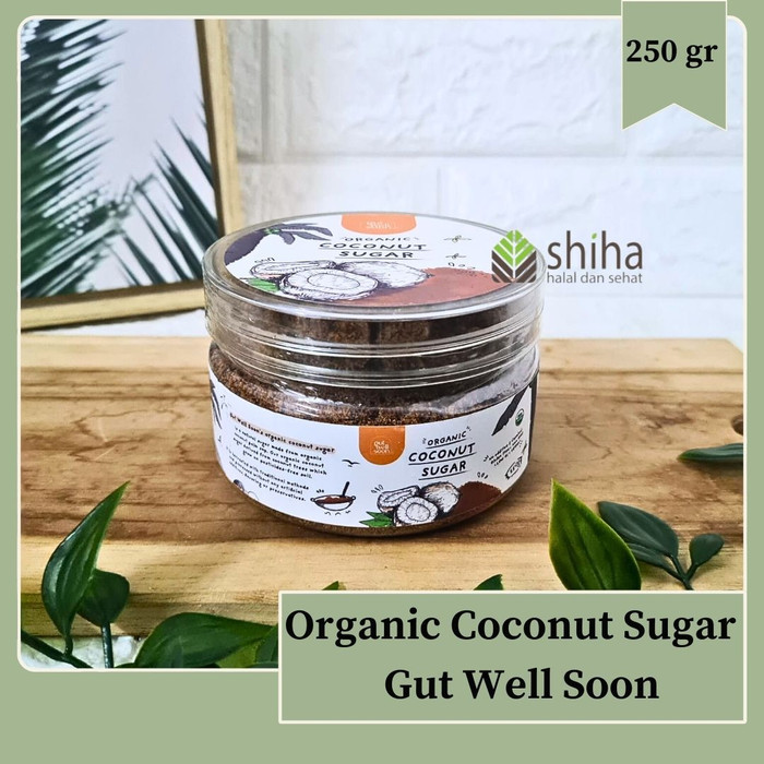 

PROMO! Organic Coconut Sugar 325gr Gutwellsoon l Gula Kelapa Gut Well Soon