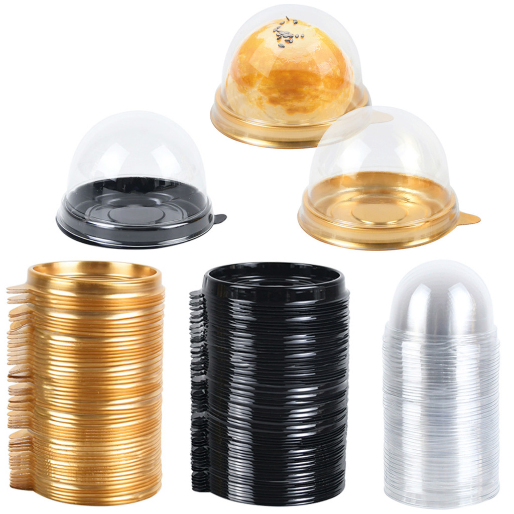 

Transparent Dome Box Mini Cake Dessert Package Box Container Cupcake Pastry Baking Clear Pack Box Birthday Wedding Party Supply