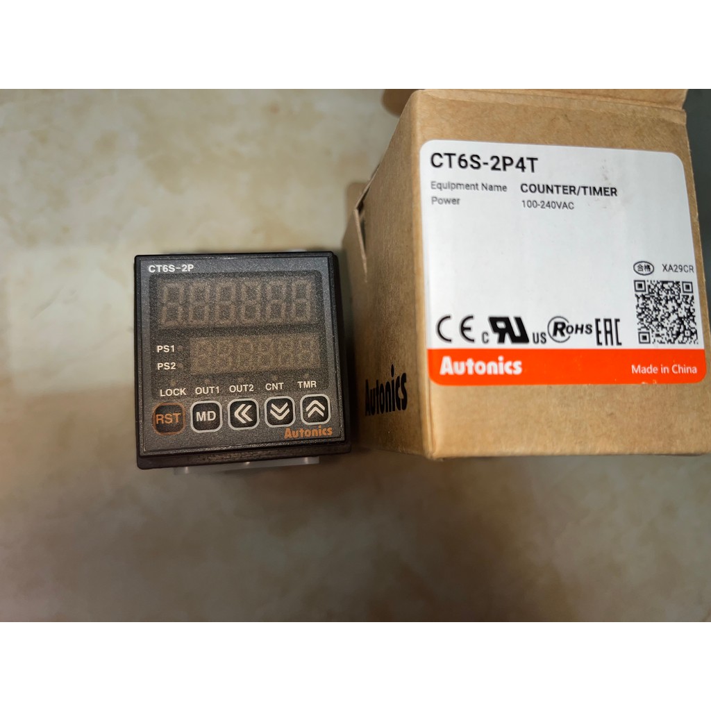 Autonics Digital LCD Counter  CT6S-2P4 CT6S-2P2 CT6S-2P4T CT6S-2P2T