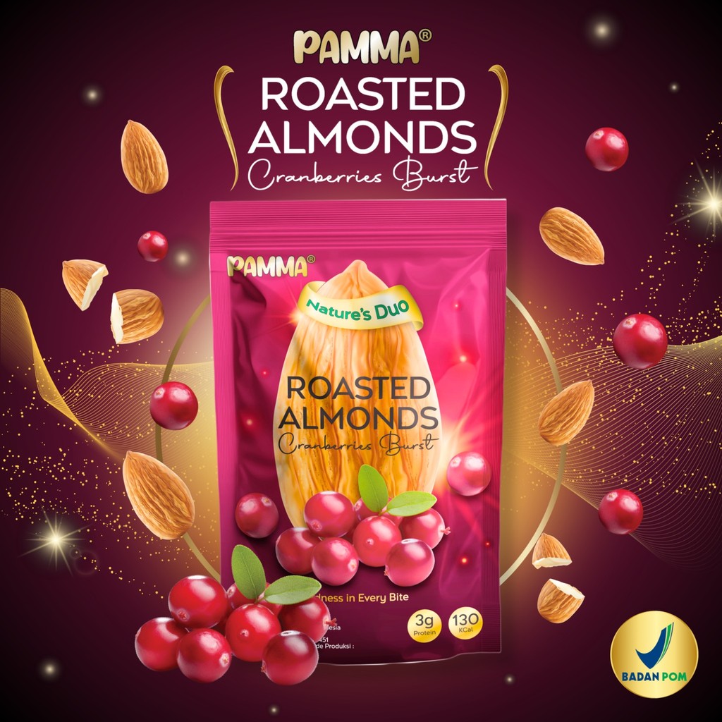 

【NEW】Pamma Roasted Almonds Cranberries Burst