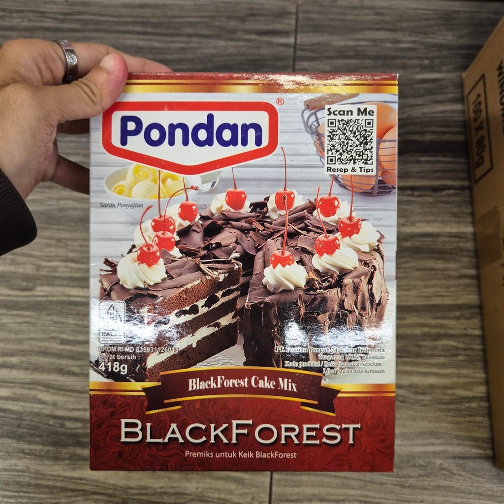 

Pondan Blackforest Cake Mix Black Forest premiks kue 418gr
