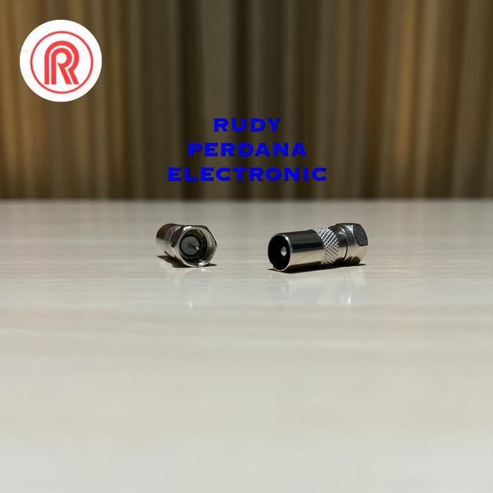 ZL99 JACK ANTENA TV TELEVISI MALE COWOK LAKI DRAT KONEKTOR F BESI JARUM