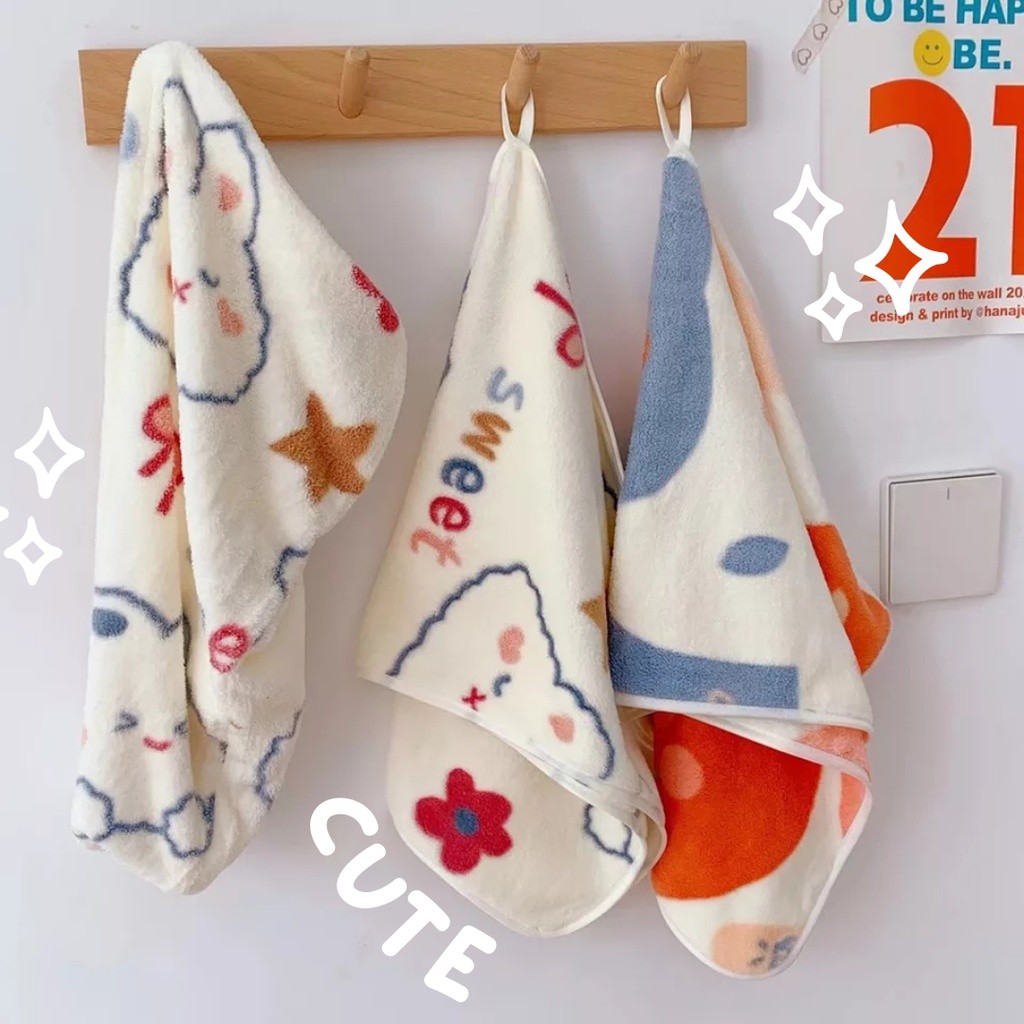 Handuk Muka / Handuk Wajah Microfiber 34x76cm / Handuk Kecil Lucu Aesthetic / handuk wajah / handuk 