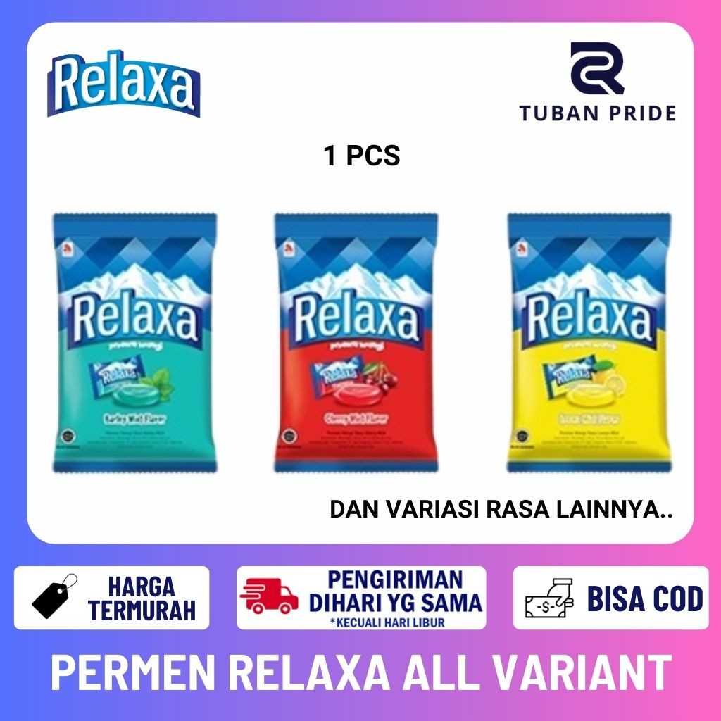 

Tubanpride Permen Relaxa Isi 50 Pcs All Variant Rasa Barley Grape Flavor Lemon Orange Cherry Mint Mangga Kapal Api Snack