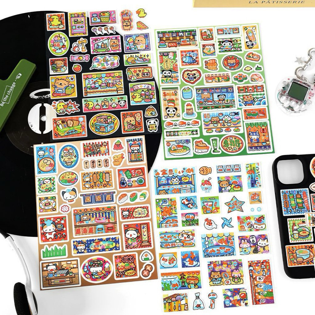 

Journamm.id Stiker Kertas Sintetis Seri Infeel.Me Open Shop Bahan Buku Catatan Kartun Jepang Juminocore Lucu