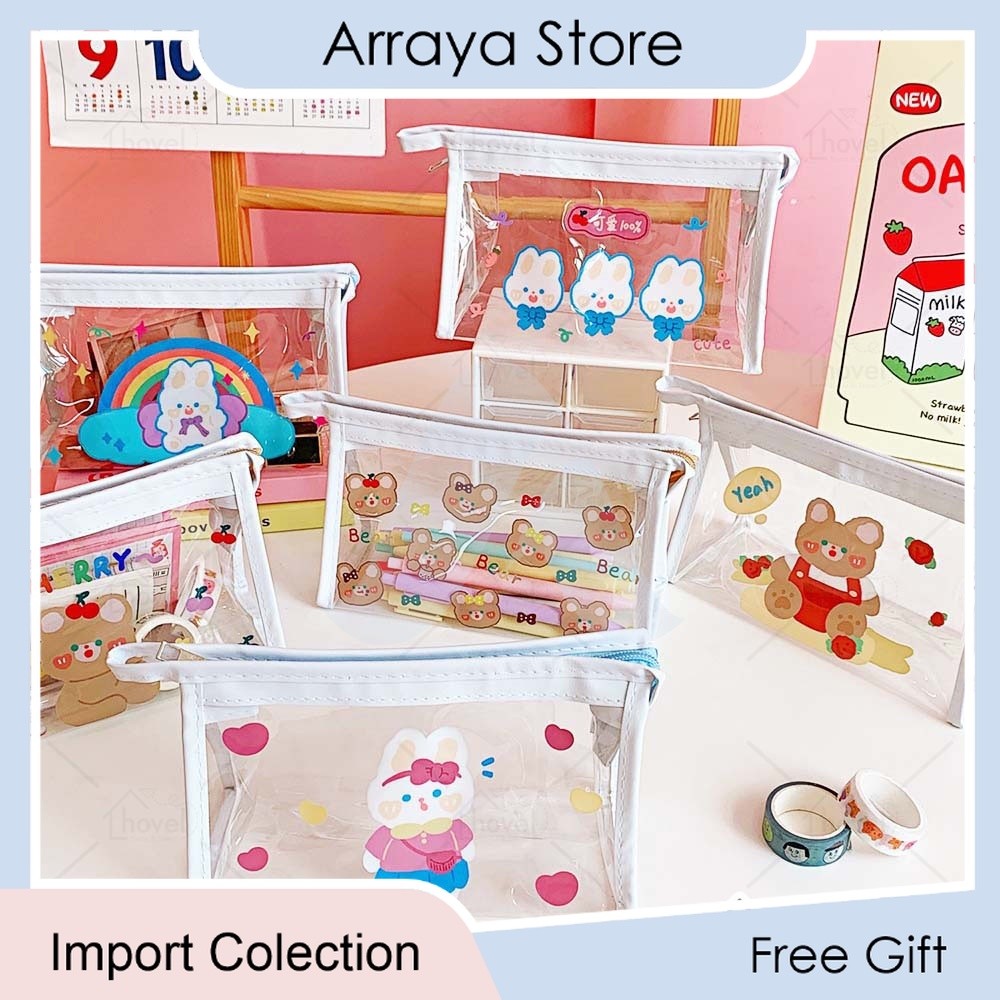 

Travel Pouch Dompet Mika Pensil Tempat Alat Tulis Make Up Storage Karakter Lucu Multifungsi 【Arraya Shop】