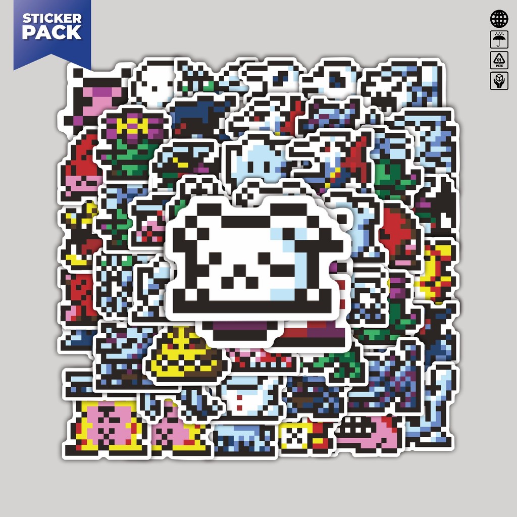 

[100PCS]Stiker Pack Stiker Pixel Digimon V25 Aesthetic Vinyl Anti Air Dekorasi Sticker Laptop Buku Journal Koper Helm Casing HP Gitar Helm Skateboard