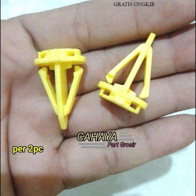 2pcs KLIP CLIP KANCING DORTIM PLASTIK M6 LUBANG BAUT 10 100% new