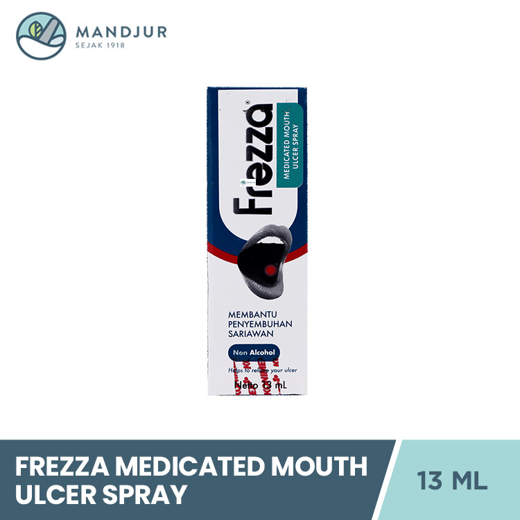 Frezza Medicated Mouth Ulcer Spray 13 mL - Spray Mulut Penghilang Sariawan