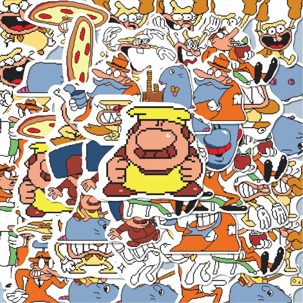 

100PCS Lucu Stiker Pizza Tower V32 Stiker Aesthetic Stiker Anti Air Stikers Berperekat Waterproof sticker decal buat Motor Helm Buku Journal Koper Casing HP Laptop Botol Minum Hadiah anak