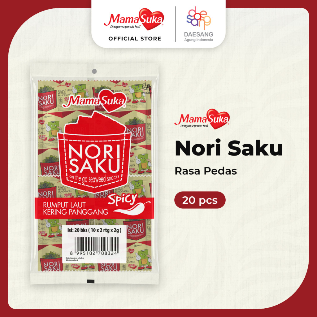 

MamaSuka - Nori Saku Pedas - 20 pcs