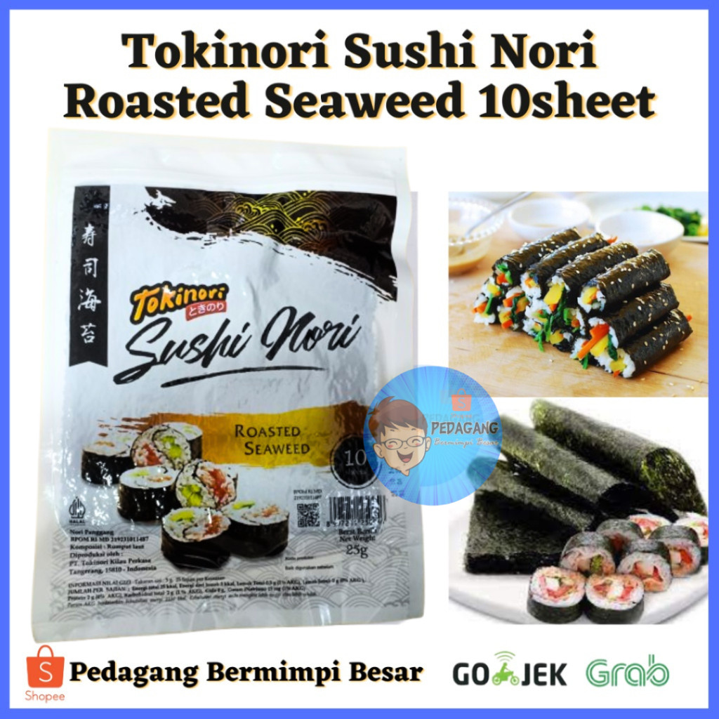 

Tokinori Sushi Nori Roasted Seaweed 10sheet/ sushi Nori 10sheet/ Sushi Nori