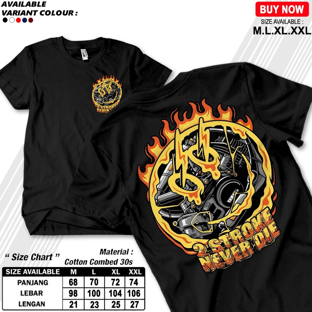 KAWS - KAOS TSHIRT DISTRO RACING PESONA 2 STROKE ENGINE POWER - KAOS KEREN ATASAN PRIA DAN WANITA CU