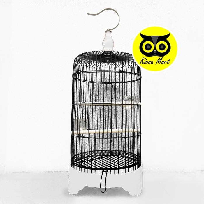 SANGKAR BURUNG PLECI BESI IMPORT KANDANG CIBLEK KOLIBRI CIBLEK SPBIM - Putih