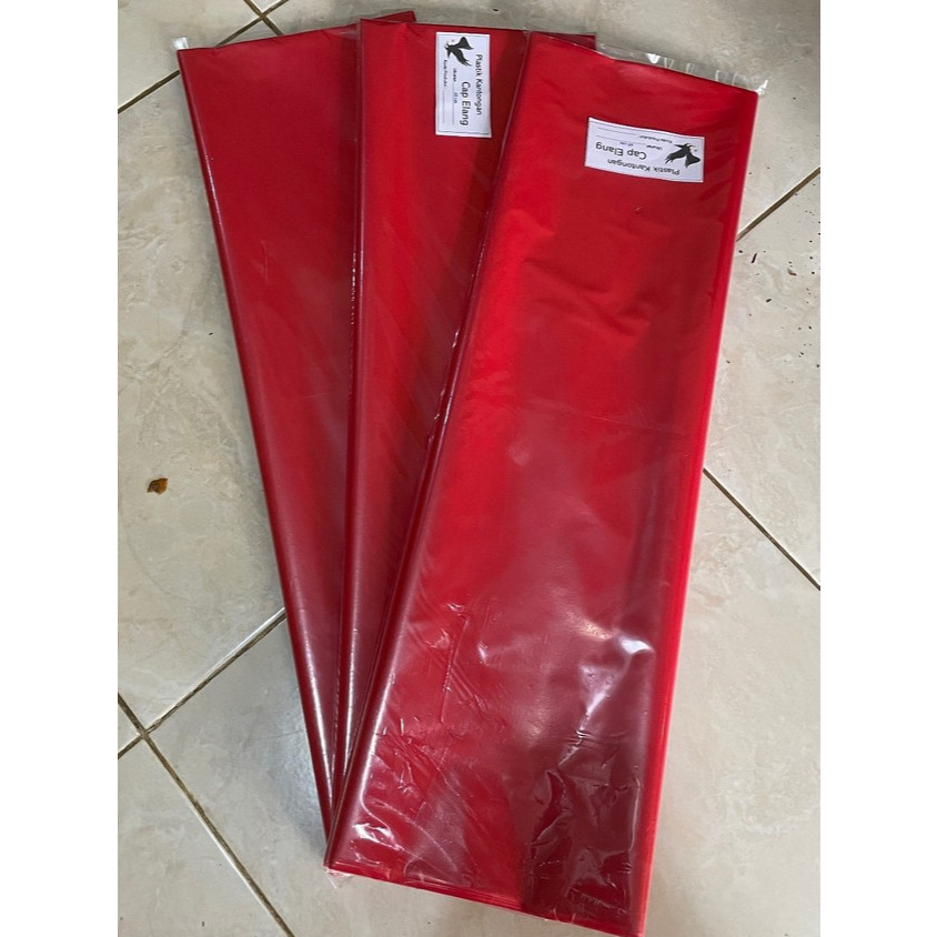 Cap Elang - Plastik Samak Layangan Warna Merah 1/2 Kg &