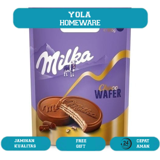 

MILKA CHOCO WAFER POUCH 300gr isi 10 pcs