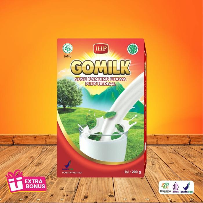 

Promo[Best Seller] Gomilk Susu etawa Penambah Nafsu makan / Susu Etawa plus Herb Daun Kelor - Original, 200gr