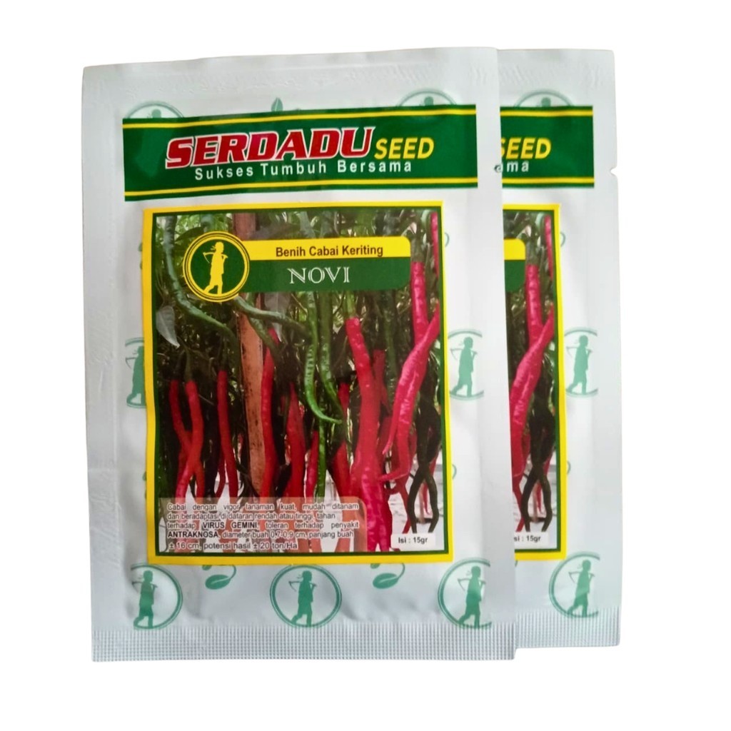 Benih Cabe Keriting NOVI 15gr Serdadu Seed Mudah Ditanam Panen Melimpah