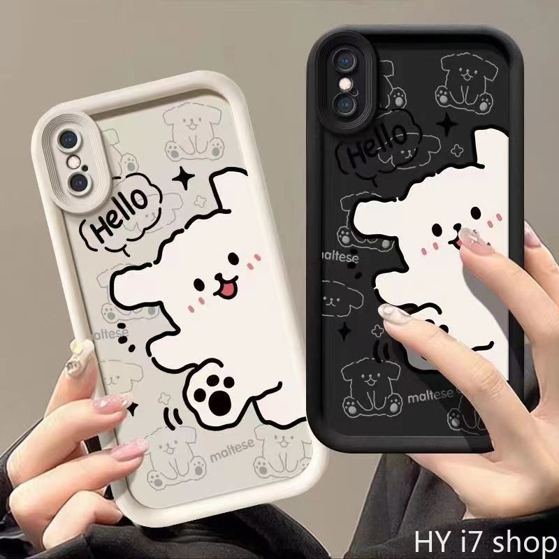 Black and White Line DogSuitable for Infinix Hot 9 10 11 10 Lite 30i 20S 12 play Phone Case Smart 5 