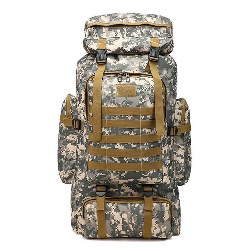 Time Plus Tas Carrier Kerir Ransel Gunung Militer Hiking Camping Oxford Waterproof 80 L
