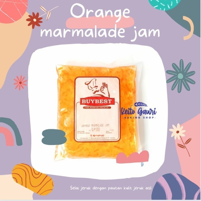 

[[ K23 - BEST SELLER Orange Marmalade Jam Selai Jeruk Dengan KulitJeruk Asli 500 Gram ]]