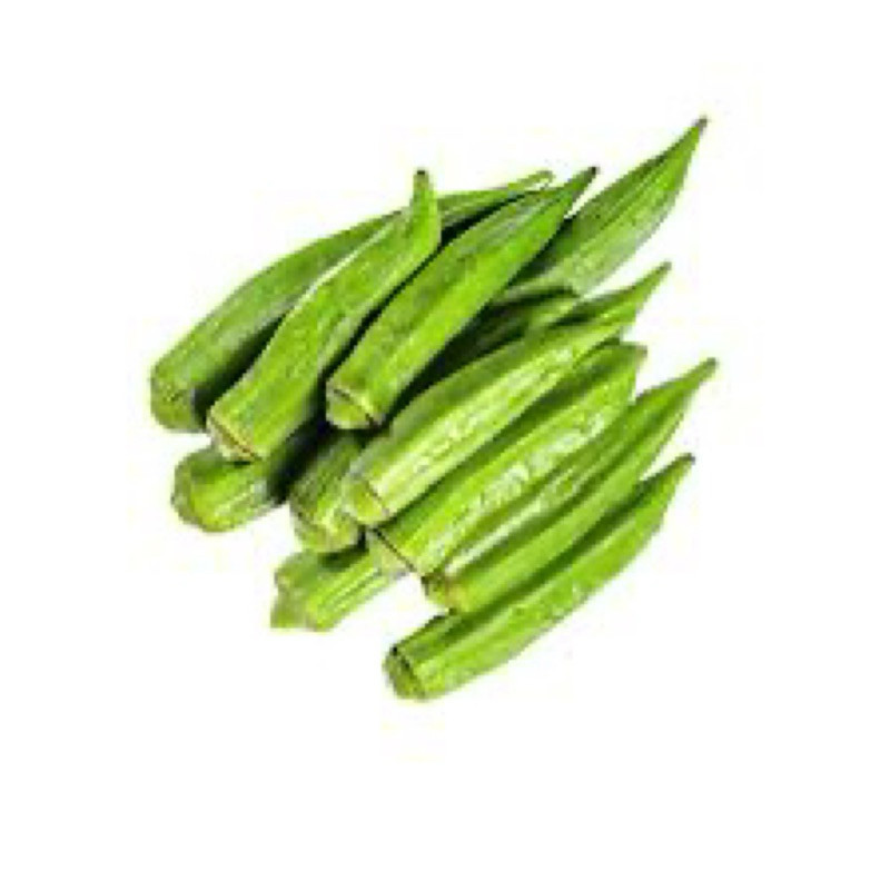 

Okra hijau segar