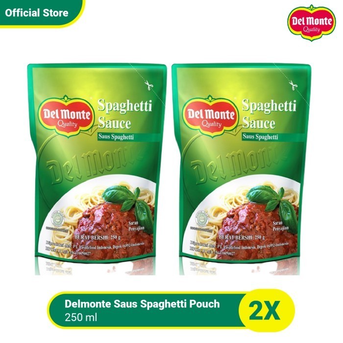 

HEMAT! Delmonte Saus Spaghetti Pouch 250gr - isi 2
