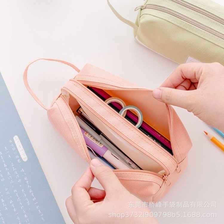 

ACEH.RQA 130839 Kotak Pensil Dan Stationery Dual Zipper / Dompet Pensil 2 Pouch