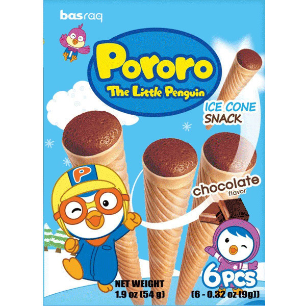

Pororo Ice Cone Chocolate / Wafer Cone Krim Rasa Coklat 54 Gr