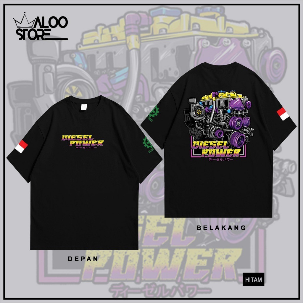 KAOS DIESEL TURBO TSHIRT DIESEL TURBO CUMI CUMI DIESEL POWER